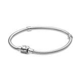 Pulsera de plata Pandora Moments con cierre de Barril -19 cm-