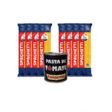 Espaguetis + pasta de tomate